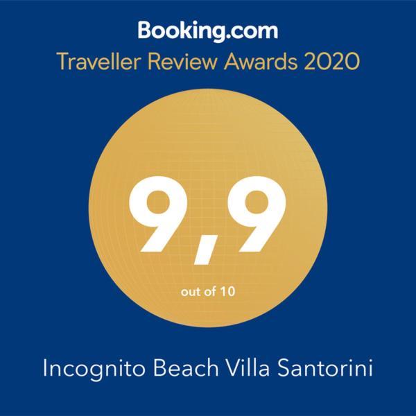 Incognito Beach Villa Santorini Kamári Kültér fotó